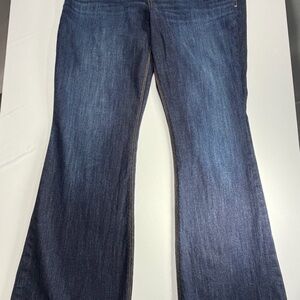 American Eagle Artist Flare Jeans Dark Wash Womens Size 16